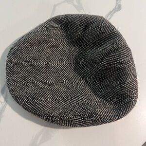 Jax Black and White Herringbone Cap